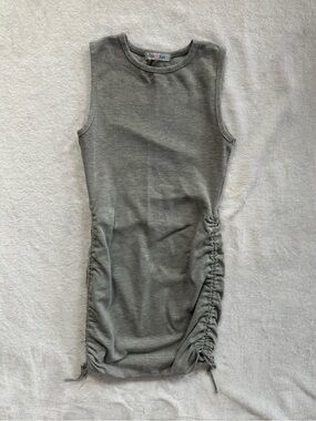 Gab & Kate Ruched Sides Bodycon Mini Dress Gray Size Small/Medium Mixology